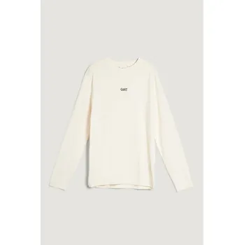 Pánské tričko TRIČKO GANT SMALL GRAPHIC LS T-SHIRT CREAM