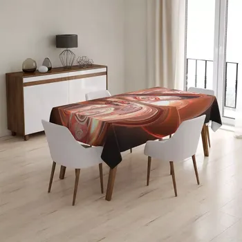 ubrus Sablio Ubrus Červená abstrakce - 90x90 cm