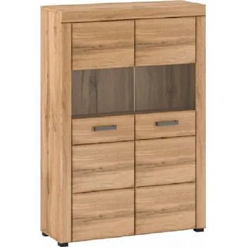 Nábytek Kondela Vitrína, dub apalačský, PUSAN C