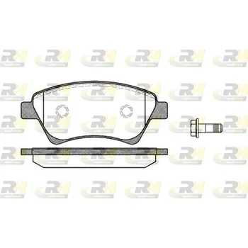 Brzdová destička Sada brzdových destiček, vždy 4 kusy v sadě ROADHOUSE 2976.00