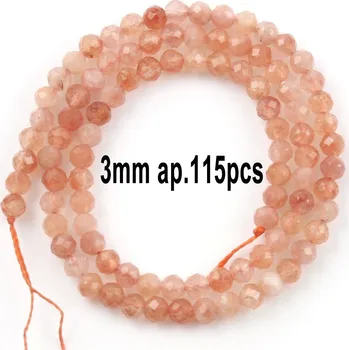 Sluneční korálky z přírodního kamene | šperky - styl 14-3mm