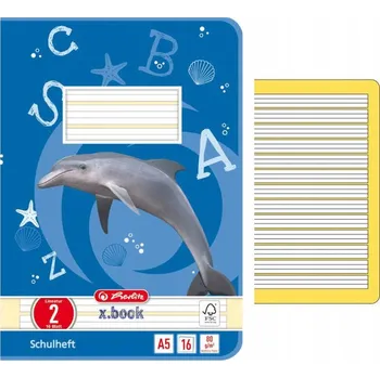 Sešit Linkovaný sešit Herlitz A5, 16 listů