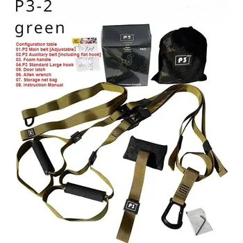 Závěsný posilovací systém | sportovní vybavení, cvičební pomůcky - P3-2 Zelená