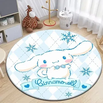Koberec Měkký kulatý koberec Disney Cinnamoroll | bytový textil - 10 , 80x80cm