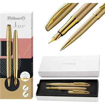 Psací sada pero a propiska Pelikan zlatá