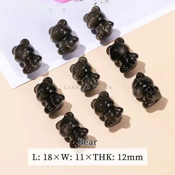 Přívěsek Přívěsek z obsidiánu | šperk - Medvěd