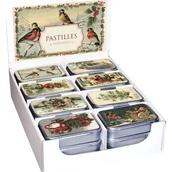 Cukrovinka Pastilky v plechové dóze Christmas Birds & Children