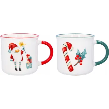 Hrnek świąteczny porcelanowy zestaw 2x 300 Vánoce