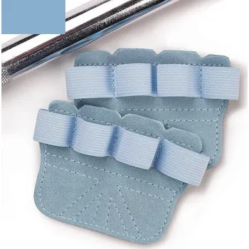 Posilovací kožené rukavice na trénink | fitness 2 ks - nebesky modrá