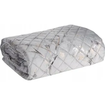 Prostěradlo Přehoz na postel Eurofirany polyester 170 cm x 210 cm stříbrný