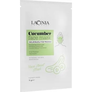 Pleťová maska LACINIA PLEŤOVÁ MASKA V PLÁTÝNKU S OKURKOU 1 KUS