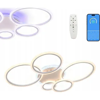 Stropní Svítidlo RGB Moderní Bílé + Dálkový Ovladač