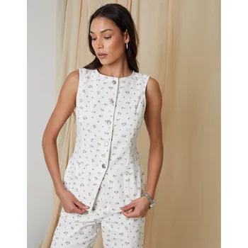 Dámská košile Košile Threadbare White 4023635 18 (2XL)