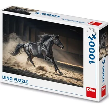 Dino Černý kůň Puzzle 1000 dílků