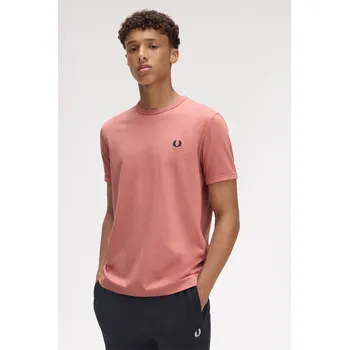 Pánské oblečení Tričko Fred Perry Putty Pink X90 8045586 S