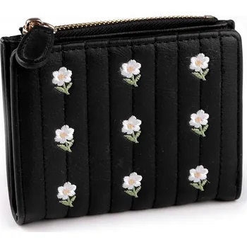 Peněženka Dámská peněženka vyšívaná 9x12 cm, velké, 4 černá