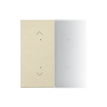 vypínač Kryt pro elektronické vypínače a ovladače, 1/2 násobný, s piktogramy pro, Simon 55 TKE21/144, champagne metalizovaná