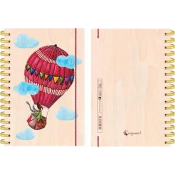 Notes A6 Cozywood, vícebarevný