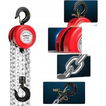 Řetězový kladkostroj Anbull 1T Plně pozinkovaný Bezolejový Nosnost 1000 kg