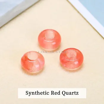 Náhrdelník Minerální korálky | šperky - Červený křemen , otvor 10x4mm 4mm