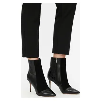 Dámské kozačky Polokozačky Eva Minge EO-DELLA-GLC9036-5.5-888 Černá 41