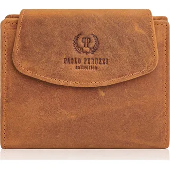 Podprsenka Paolo Peruzzi kožená peněženka oranžová - dámská