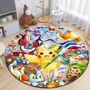 Koberec Kulatý koberec anime styl | bytový textil - 5 , 40x40cm