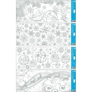 Okenní dekorace Okenní fólie zamrzlý glitrovaný pruh 55x22,5 cm