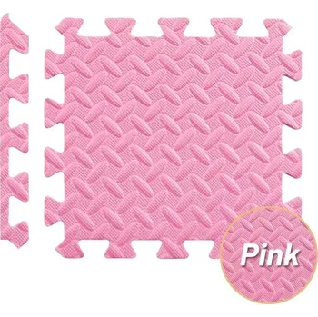 podložka na cvičení Masážní eva puzzle podložka do posilovny | sportovní vybavení - Růžový , 20 ks