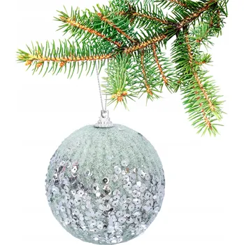 Vánoční dekorace Vánoční Koule zdobená vánoční koule 10 cm 1 ks