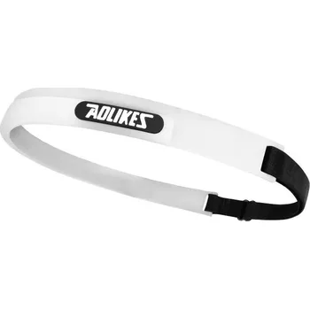 Sportovní čelenka Elastická silikonová sportovní čelenka | sportovní čelenka, potítko - Bílý