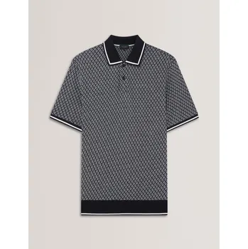 Pánské tričko Tričko Ted Baker Navy 6475436 2XL (6)