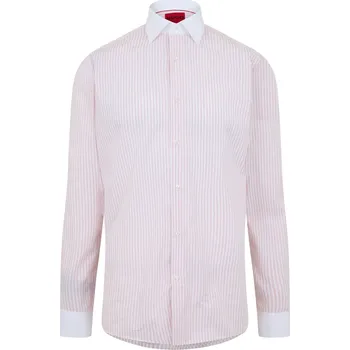 Pánské oblečení Košile Hugo Pink Stripe 4419011 15 inch