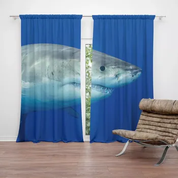 Závěs Sablio Závěs Žralok: 2ks 140x250cm