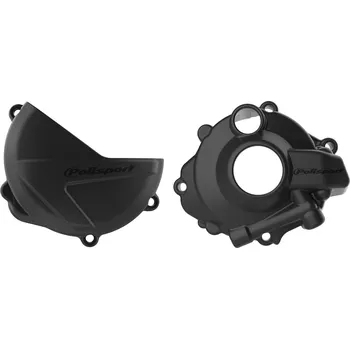 Alternátor POLISPORT sada krytu alternátoru, spojky a vodního čerpadla HONDA CRF 250R 18-25 barva černá (8465900001+8465700001+8484400001) (POLISPORT sada krytu alternátoru, spojky a vodního čerpadla HONDA CRF 250R 18-25 barva černá (8465900001+8465700001+8484400001