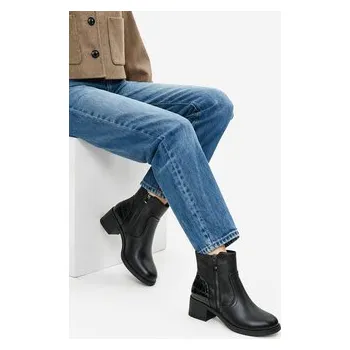 Dámské kozačky Polokozačky Clara Barson CEO-RE21E838-37 Černá 41