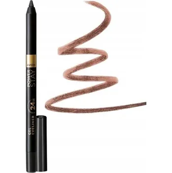 Oční linky Avon Gelová tužka na oči „24 hodin“ Power Stay odstín Chocolate Brown (Čokoládově hnědá)