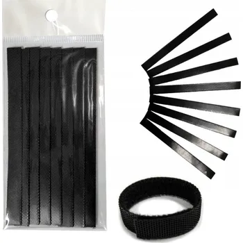 Stahovací páska Stahovací pásky na suchý zip, organizér kabelů 10x120mm, 8 ks