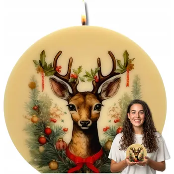 Svíčka Dekorativní sójová svíčka bez vůně Corina Candles 1 ks