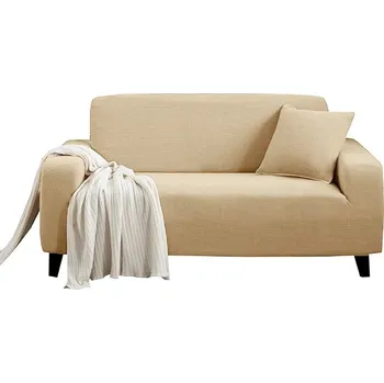 Napínací potah Elastický potah na sedačku geometrický design | dekorace - Meruňka , 3místná vozidla