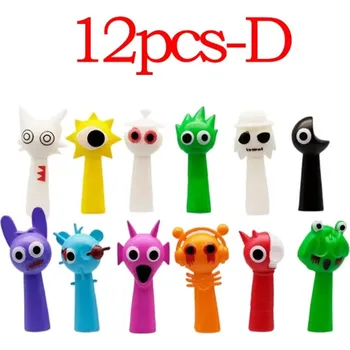 Figurka Sprunki anime figurky sada 12 kusů | hračky, dekorace - 12 ks-D