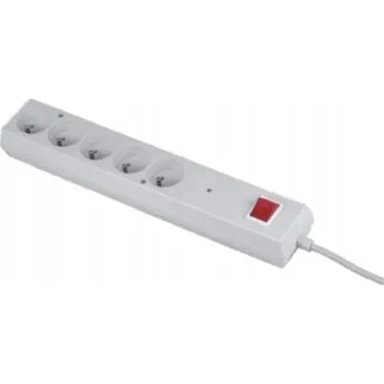 Napájecí kabel Prodlužovací Kabel přívod s přepěťovou ochranou, lištový Orno 3 m 5 ks zásuvek, bílý