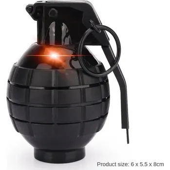 Žertovný předmět Simulovaný granát se světlem a zvukem | vtipný dárek, vojenský model - Zvuk a světlo , 6x5,5x8cm