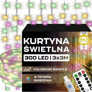 Vánoce Vnitřní Vánoční osvětlení na stromeček Galaxia 3 m, 201-300 LED