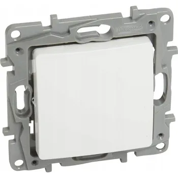 vypínač Schodišťový přepínač jednoduchý Bílý Legrand Niloe