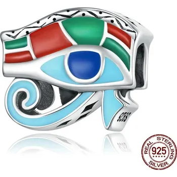 Přívěsek Stříbrný amulet lotos skarabeus | přívěsek, korálek - CQC2256