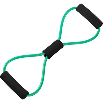 Posilovací expandér ve tvaru 8 | fitness - Zelený