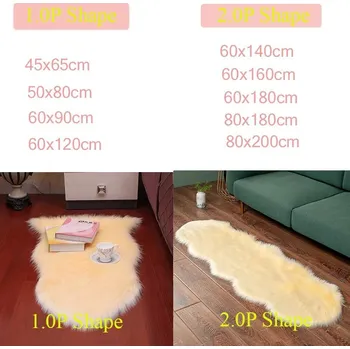 Koberec Chlupatý plyšový koberec | bytový textil - světle žlutá , 60x120cm