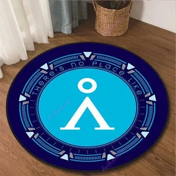 Koberec Měkký kulatý koberec Stargate | bytový textil - 2 , 40x40cm