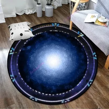 Koberec Měkký kulatý koberec Stargate | bytový textil - 13 , 80x80cm